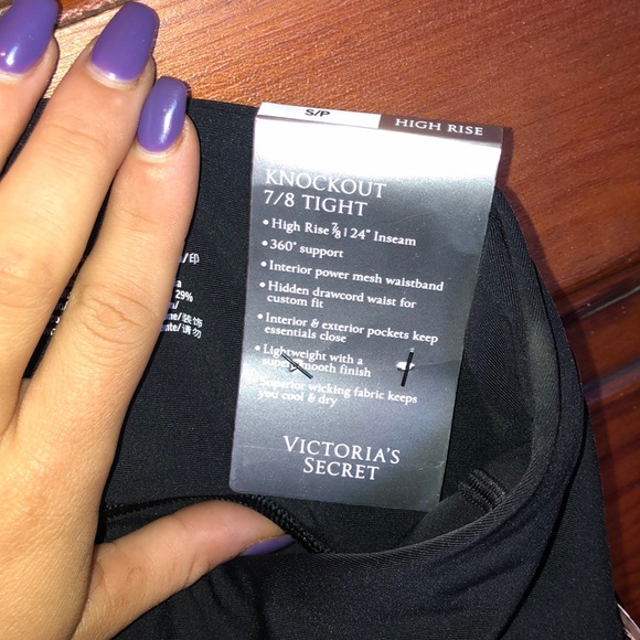 Black High Waisted Sport Leggings - Picture 4 of 7